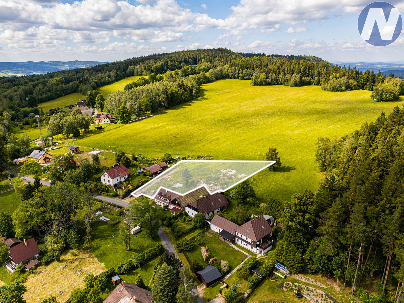Prodej stavebního pozemku 2 650 m² – pohled 4