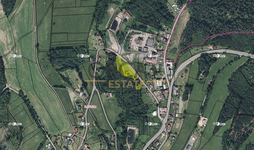 Prodej louky 3 107 m², Loužnice – náhled fotky 2
