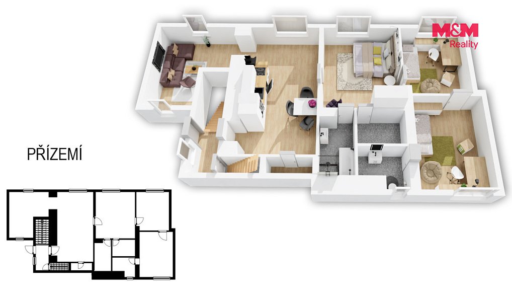 Prodej domu 230 m² s pozemkem 393 m², Dobrovice – náhled fotky 2