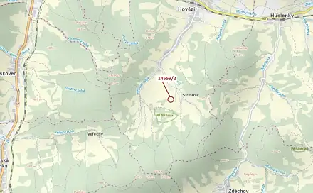 Dražba lesa 605 m², Hovězí