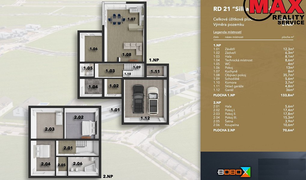 Prodej domu 216 m² s pozemkem 821 m², Vysoký Újezd – náhled fotky 16