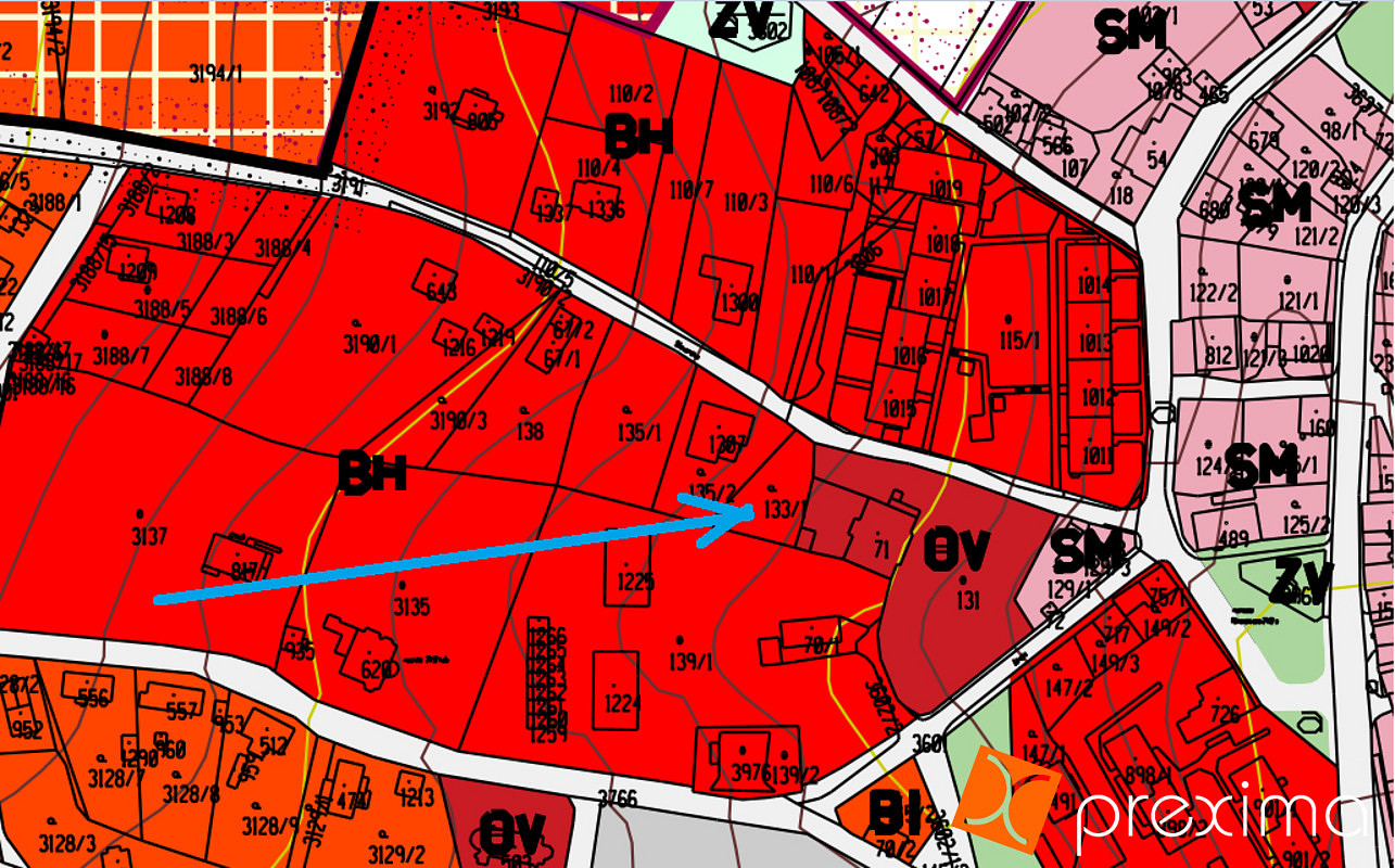 Prodej stavebního pozemku 427 m² – fotografie 2