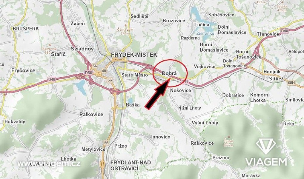 Prodej pole 3 381 m², Dobrá – náhled fotky 3