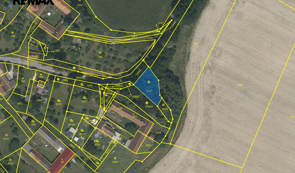 Prodej stavebního pozemku 402 m², Trhové Sviny – náhled fotky 2