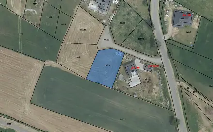 Prodej stavebního pozemku 1 051 m², Drevníky, okres Příbram
