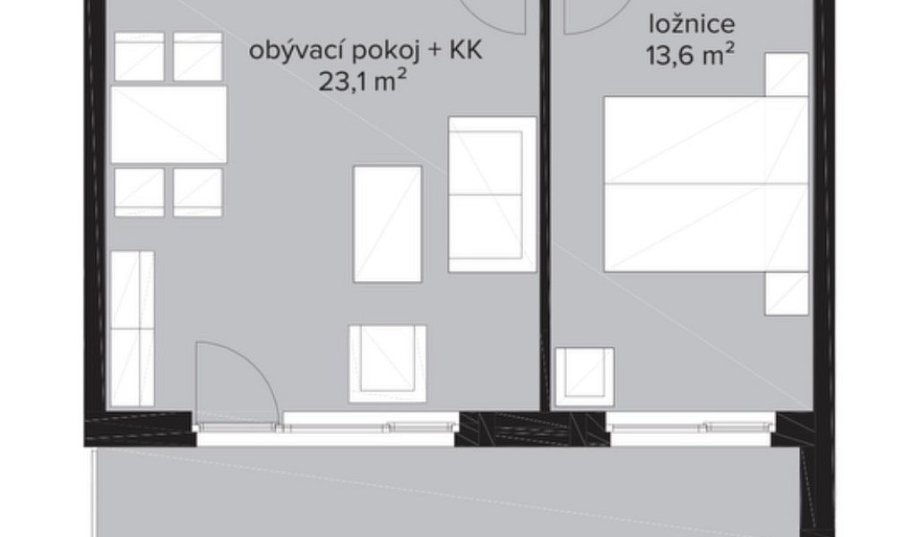 Prodej bytu 2+kk 53 m², Praha – náhled fotky 7