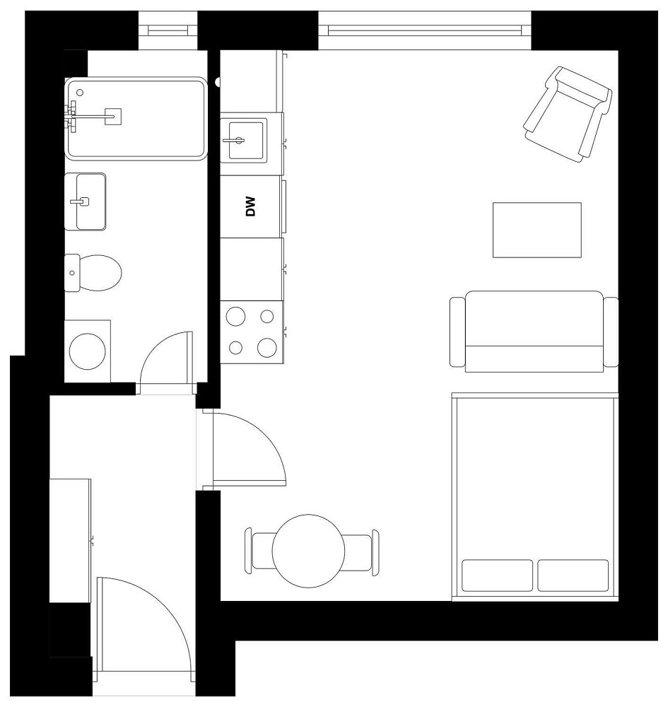 Pronájem bytu 1+kk 30 m² — photo 3