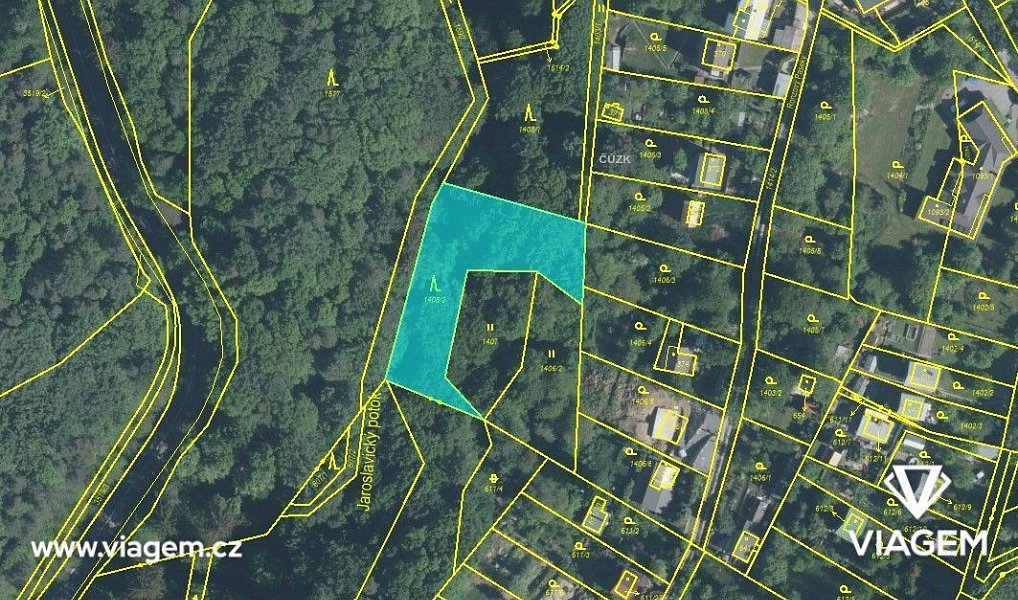 Prodej zahrady 2 386 m², Zlín – náhled fotky 4