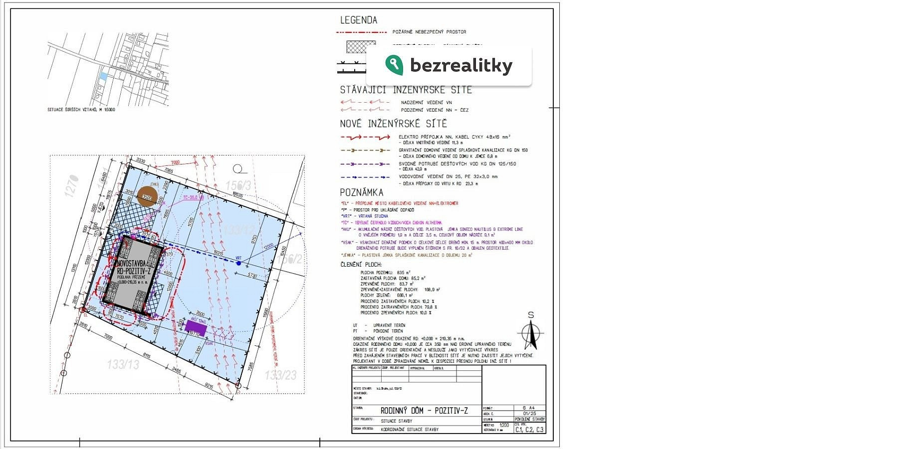 Prodej stavebního pozemku 835 m² – fotografie 3