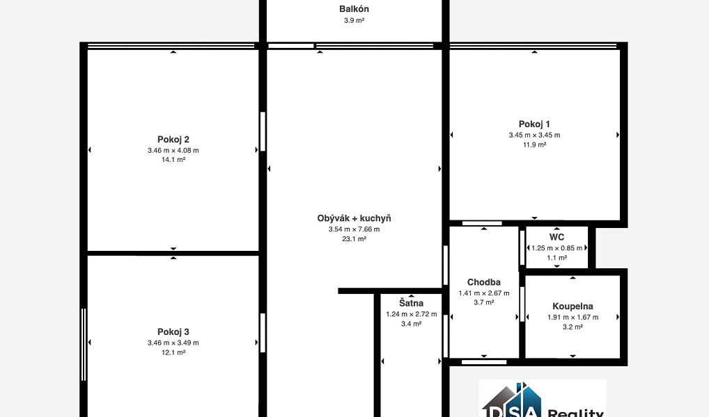Prodej bytu 4+kk 76 m², Liberec – náhled fotky 17