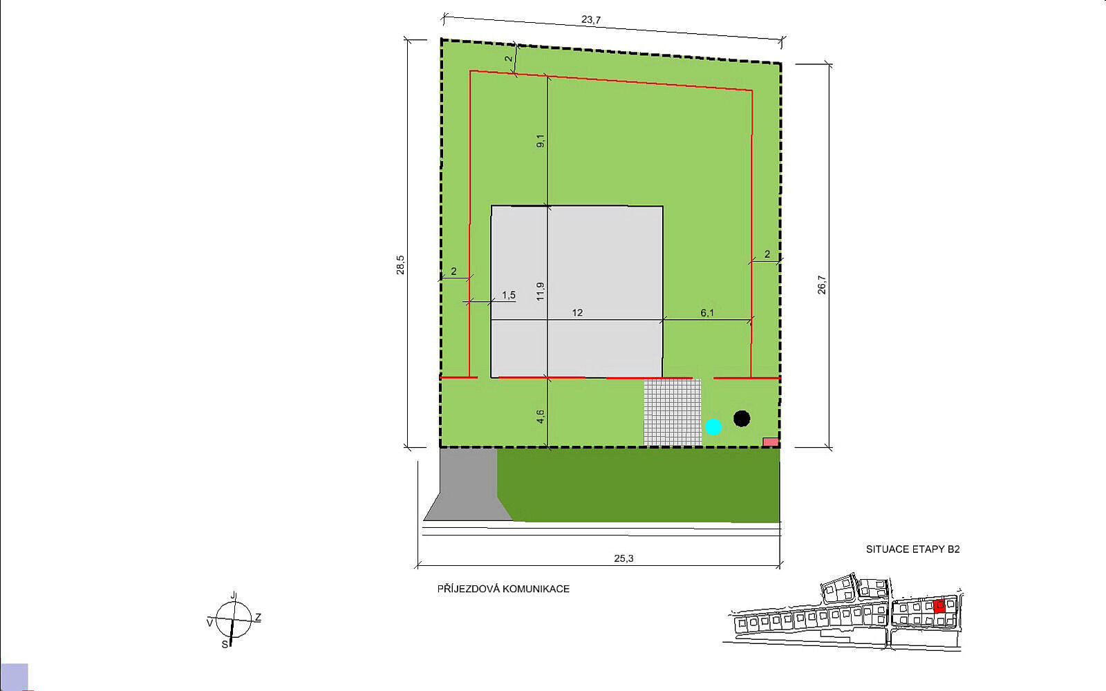 Prodej stavebního pozemku 640 m² – fotografie 2
