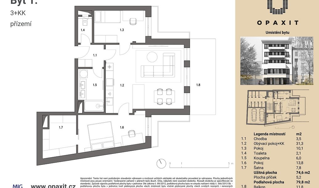Prodej bytu 3+kk 80 m², Brno – náhled fotky 8