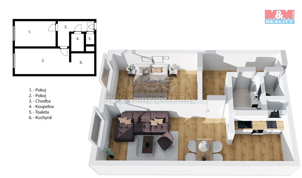 Prodej bytu 2+kk 47 m², Praha – náhled fotky 4