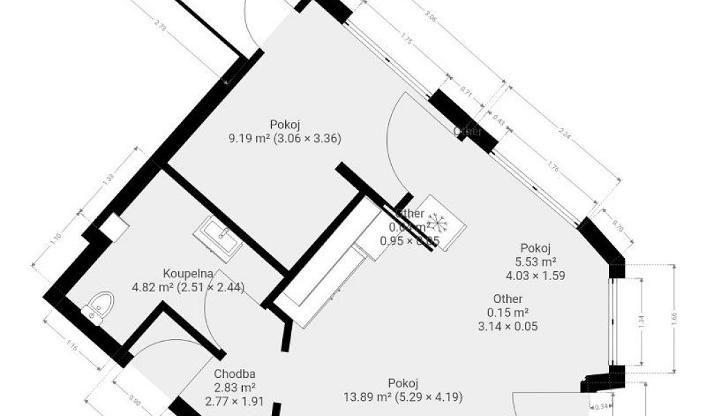 Pronájem bytu 2+kk 40 m², Brno – náhled fotky 15