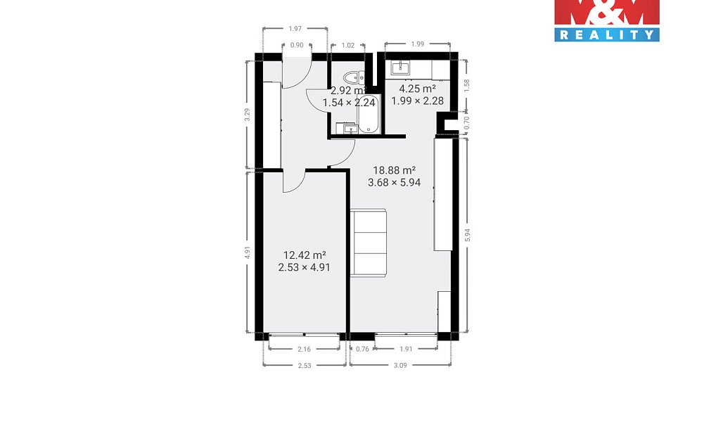 Prodej bytu 2+kk 47 m², Praha – náhled fotky 10