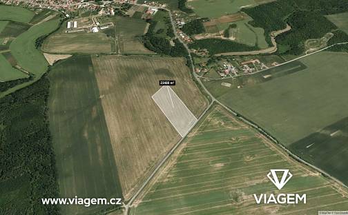 Prodej pole 2 609 m², Hostim, okres Znojmo