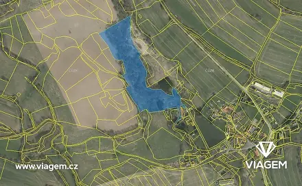 Prodej pole 1 329 m², Vlksice, okres Písek