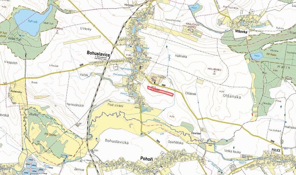 Prodej pole 30 354 m², Bohuslavice – náhled fotky 3