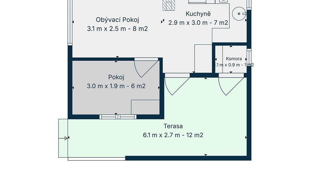 Prodej chaty/chalupy 25 m² s pozemkem 574 m², Mladá Vožice – náhled fotky 25