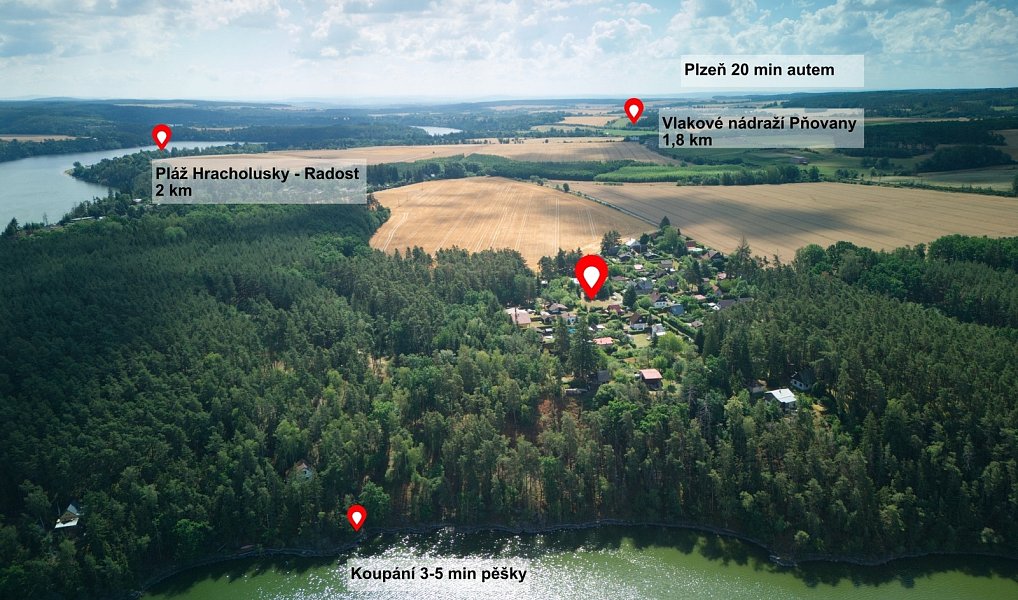 Prodej stavebního pozemku 1 096 m², Pňovany – náhled fotky 7