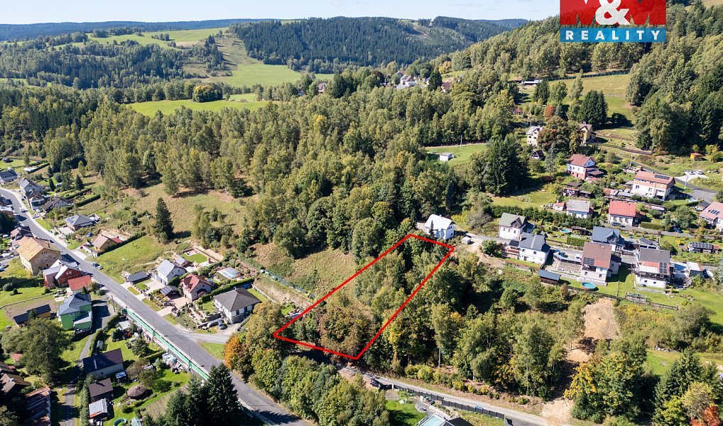 Prodej stavebního pozemku 1 891 m², Kraslice – náhled fotky 2