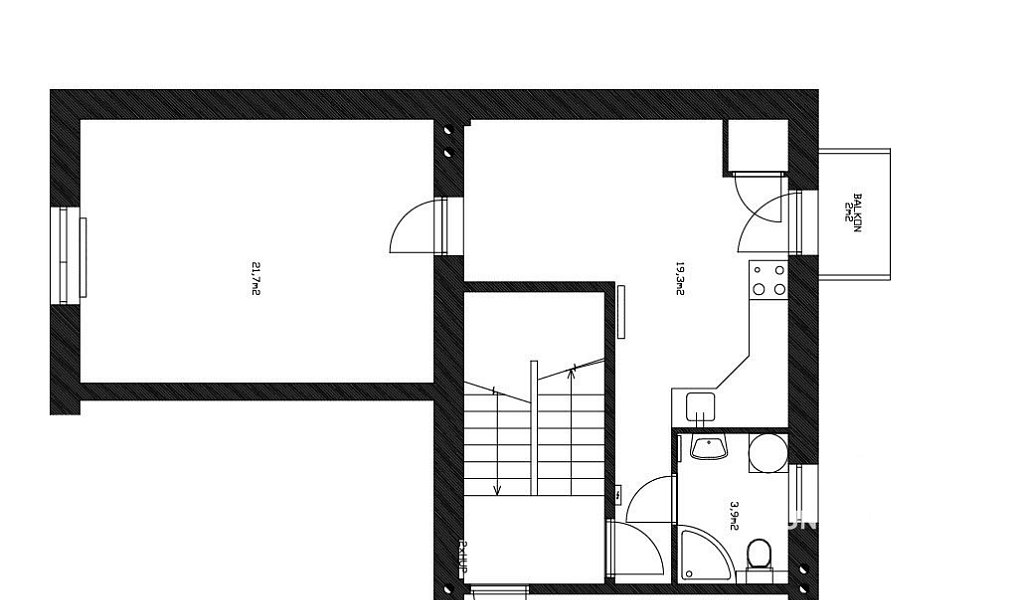 Pronájem bytu 2+kk 45 m², Brno – náhled fotky 3
