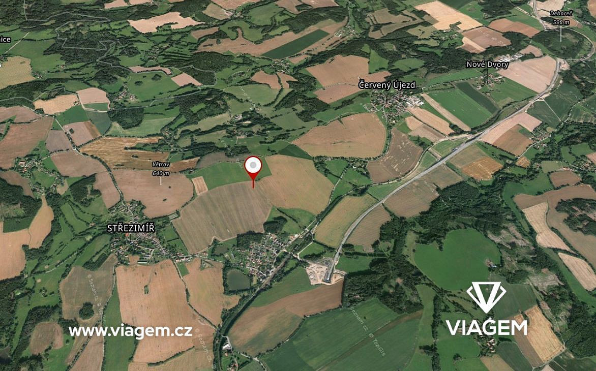Pole 23 040 m², Podíl 66 % o výměře 15 264 m² – pohled 3