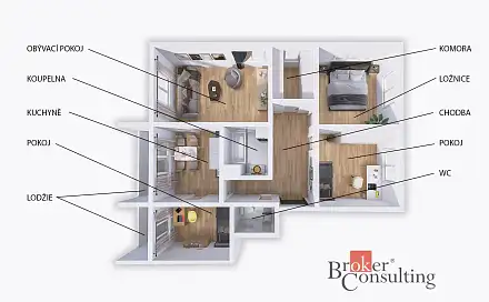 Prodej bytu 4+1 84 m²