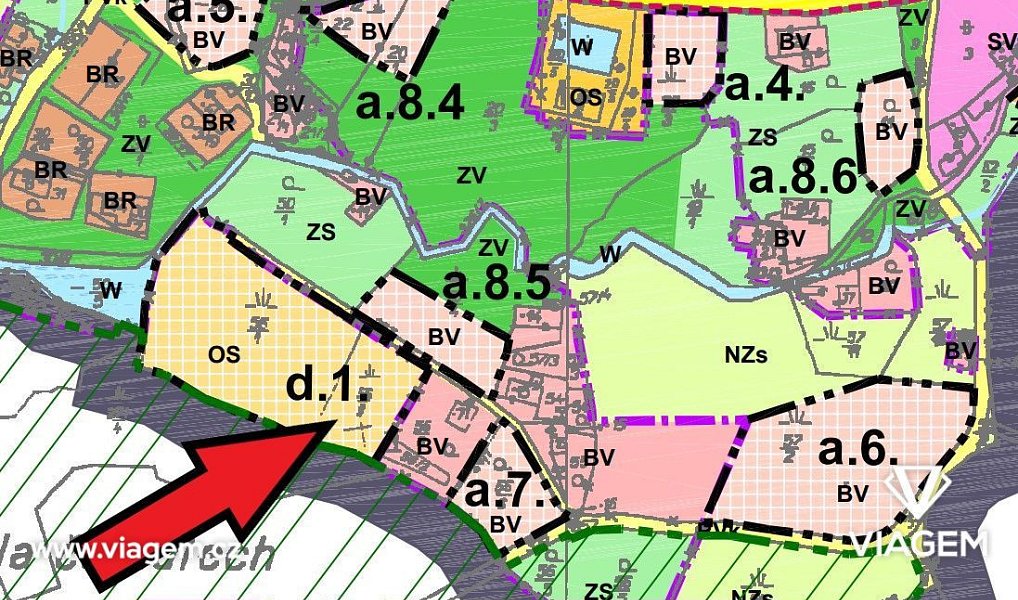 Prodej stavebního pozemku 642 m², Podmoklany – náhled fotky 4
