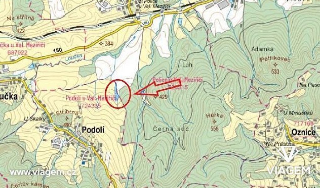 Prodej pole 5 893 m², Podolí – náhled fotky 3