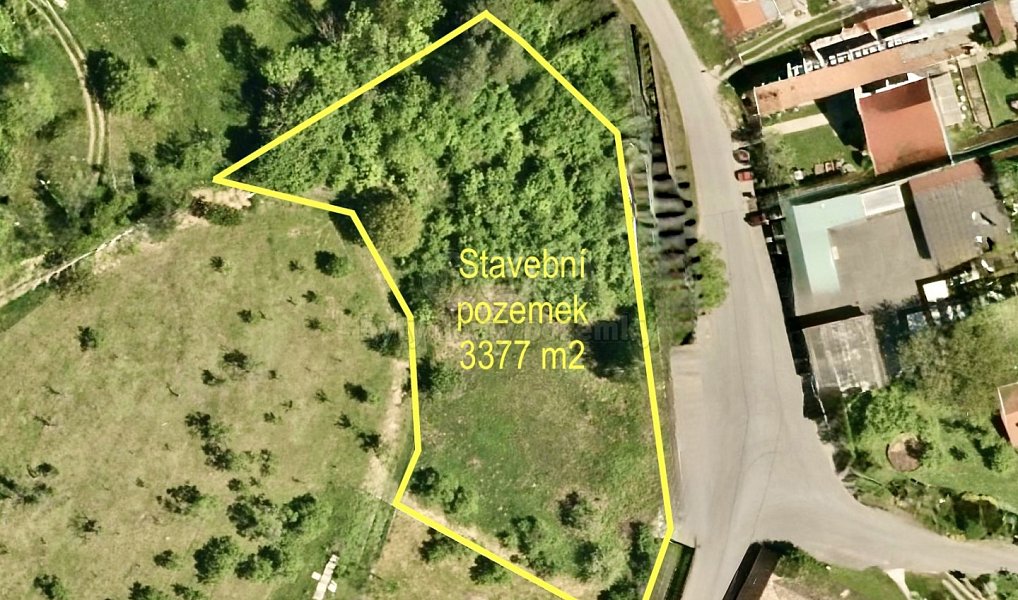 Prodej stavebního pozemku 3 377 m², Podhradí – náhled fotky 2