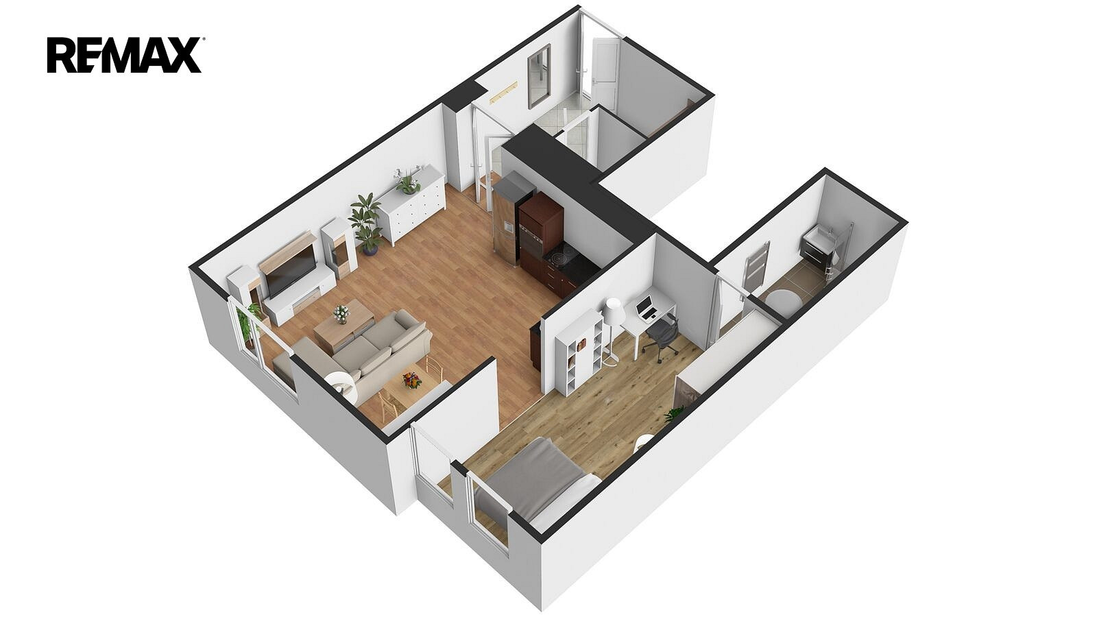 Pronájem bytu 2+kk 57 m² – fotografie 2