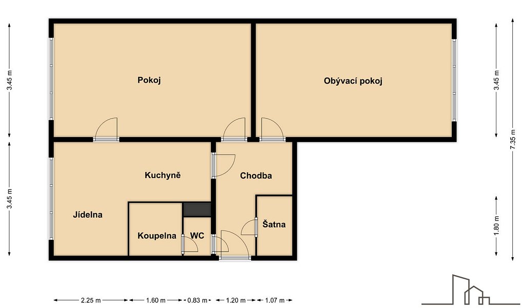 Prodej bytu 2+1 66 m², České Budějovice – náhled fotky 13