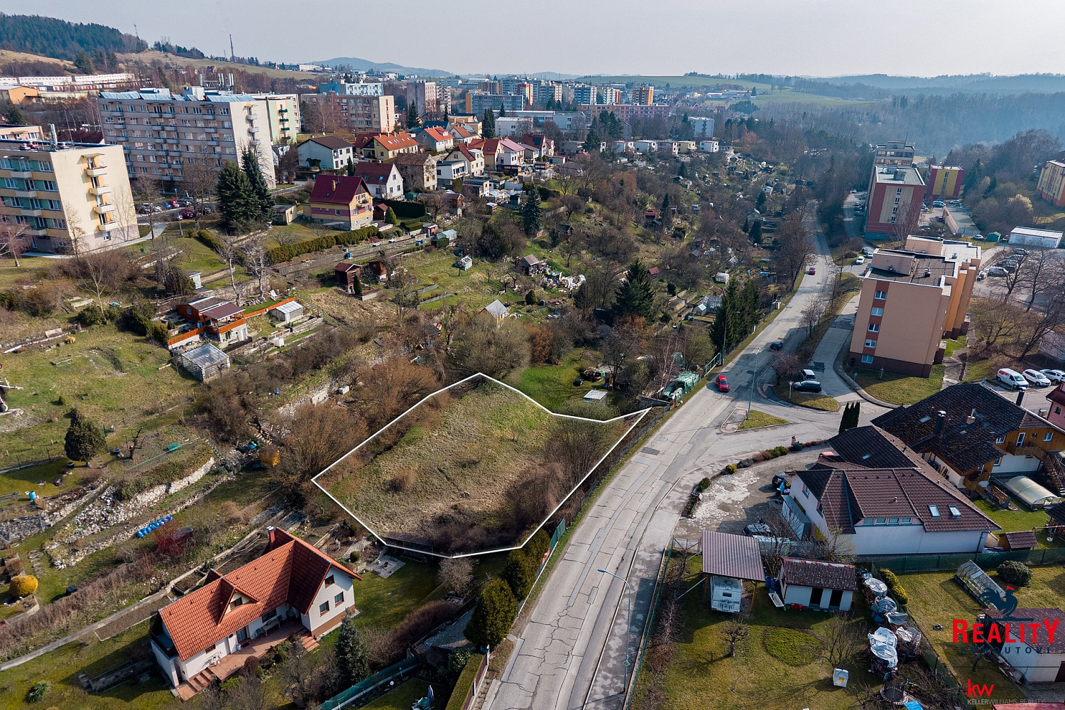 Prodej stavebního pozemku 1 344 m², Český Krumlov – pohled 5