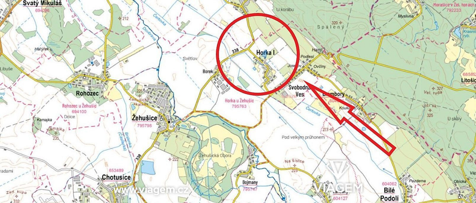 Pole 16 160 m², Podíl 50 % o výměře 8 080 m² – pohled 3