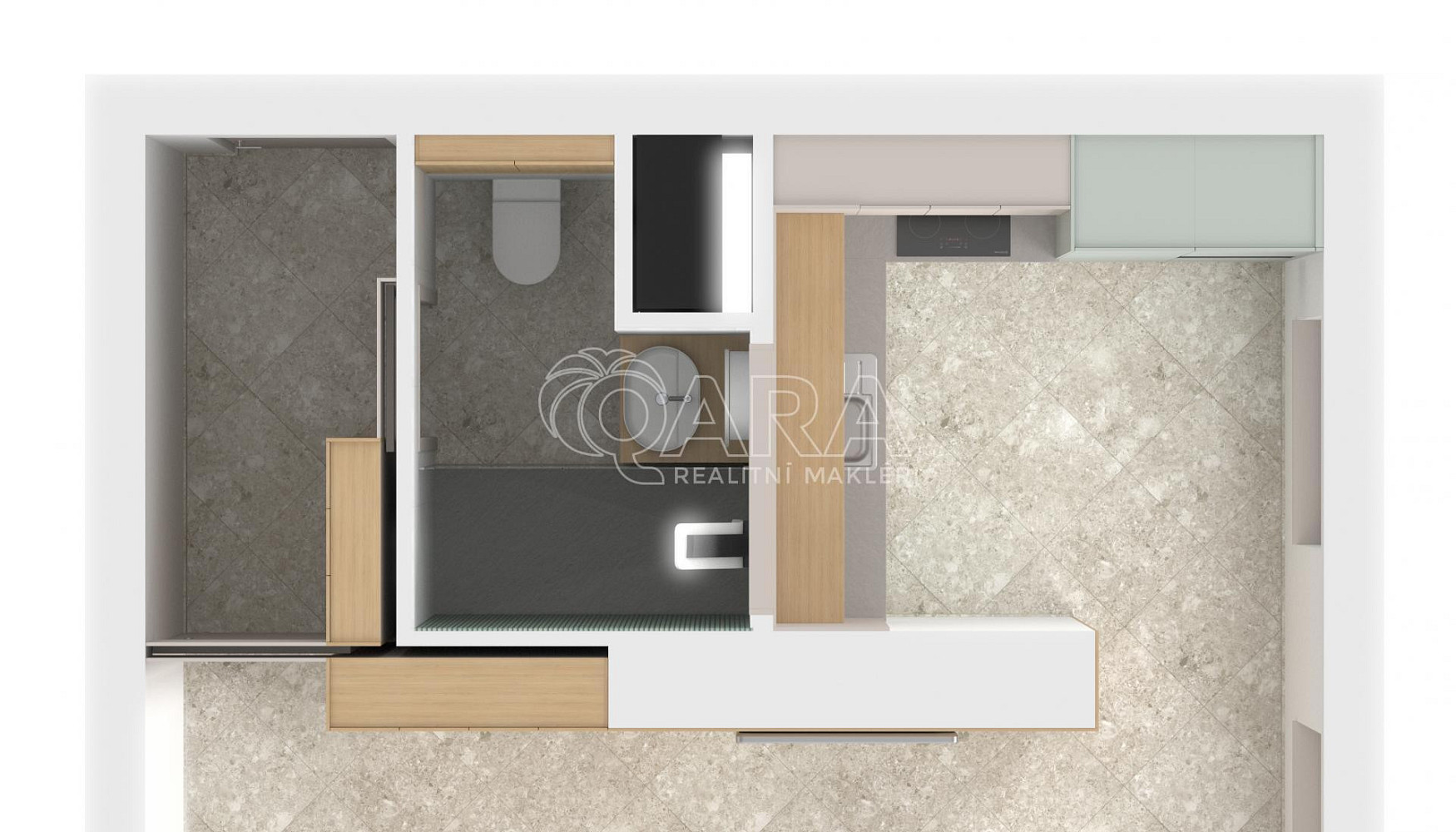 Pronájem bytu 1+1 33 m² – fotografie 2