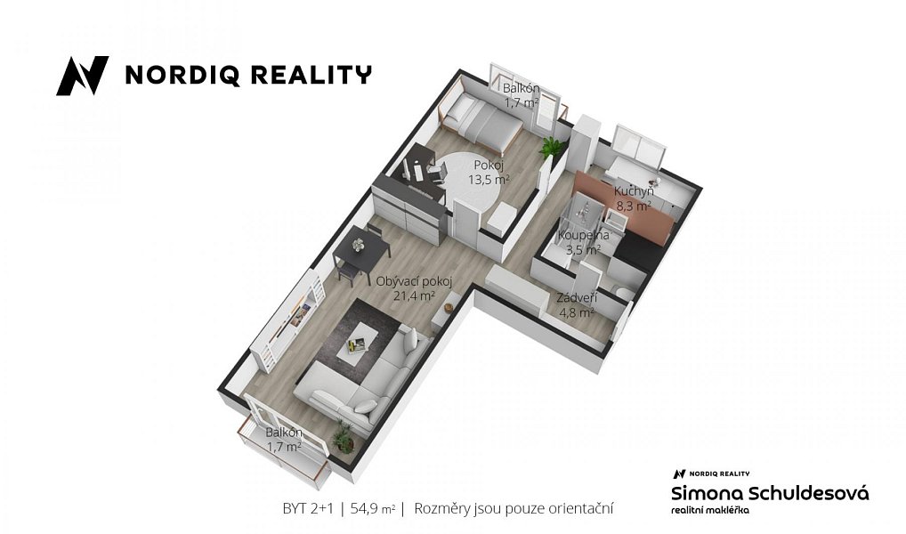 Prodej bytu 2+1 55 m², Teplice – náhled fotky 5