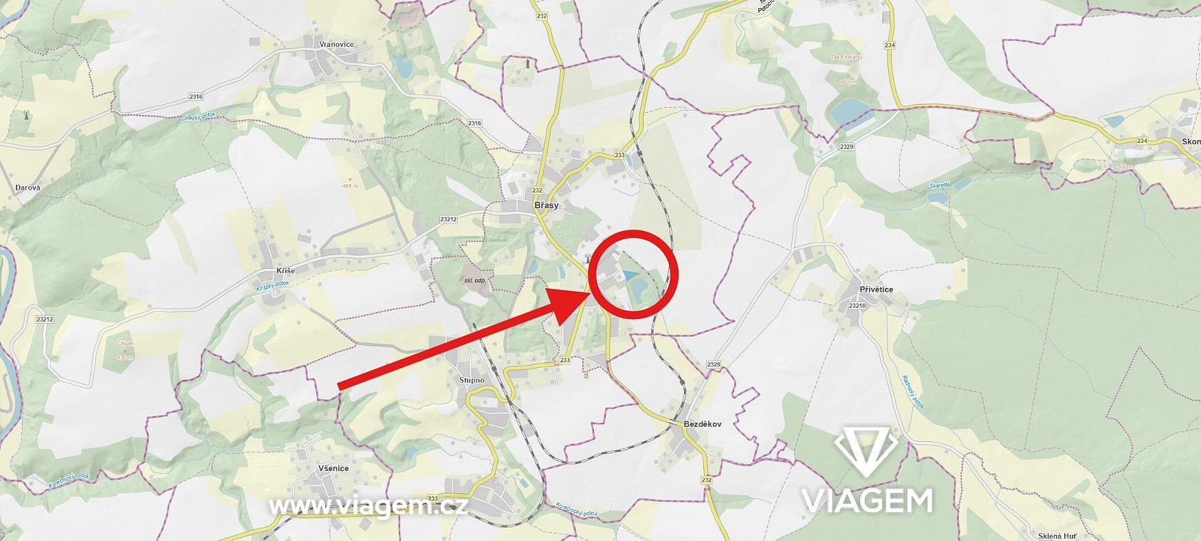 Prodej lesa 3 632 m²