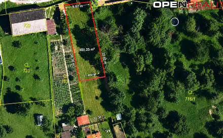 Prodej stavebního pozemku 400 m², Nížkovice, okres Vyškov