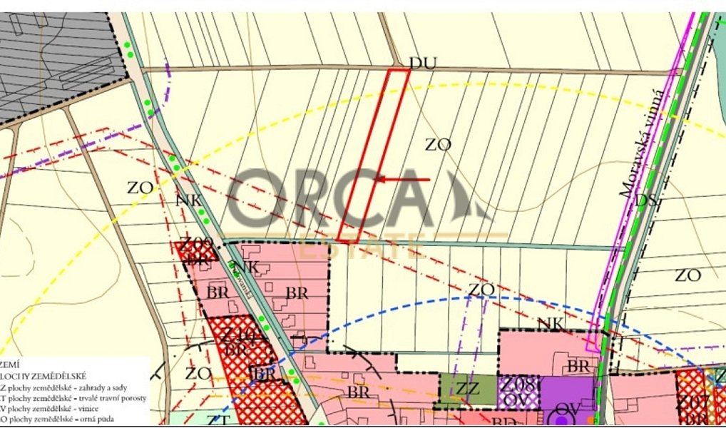 Prodej pole 4 245 m², Jevišovka – náhled fotky 6