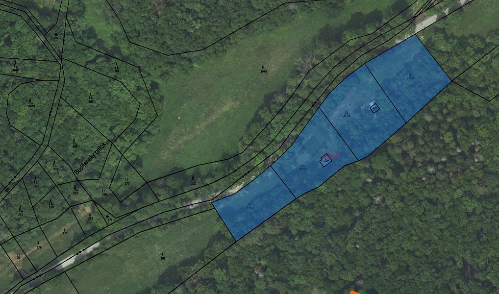 Prodej zahrady 615 m², Karlštejn – fotka 1 z 3