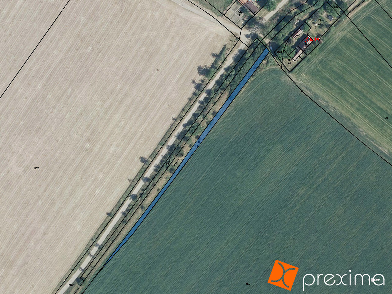 Prodej pozemku 757 m²