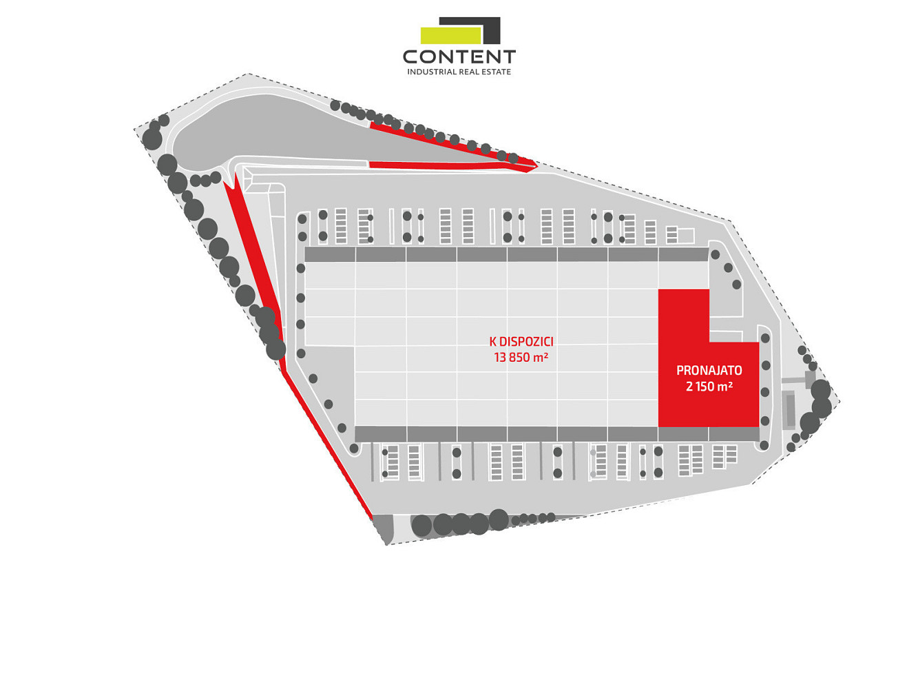 Pronájem výrobních prostor 10 000 m² – další