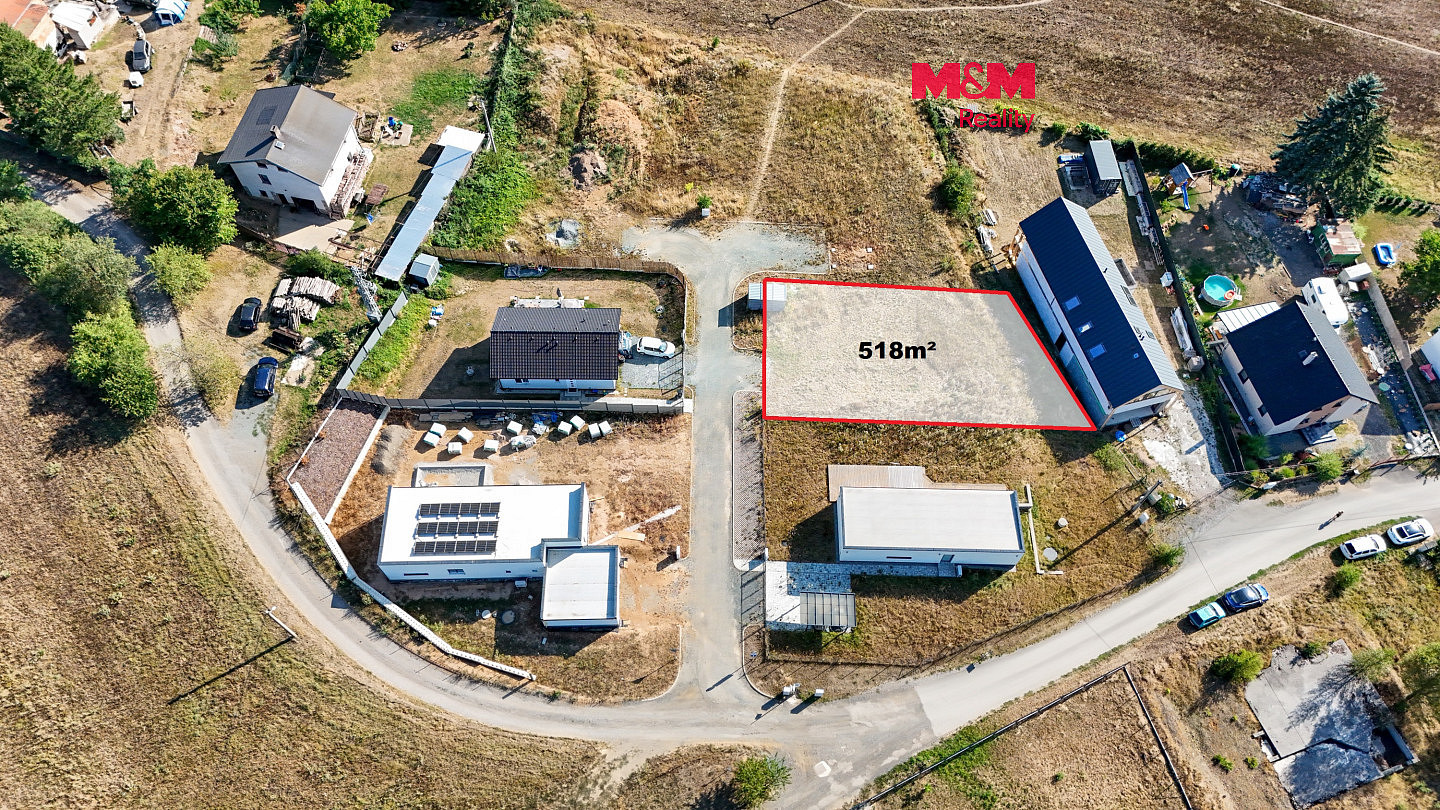 Prodej stavebního pozemku 518 m²