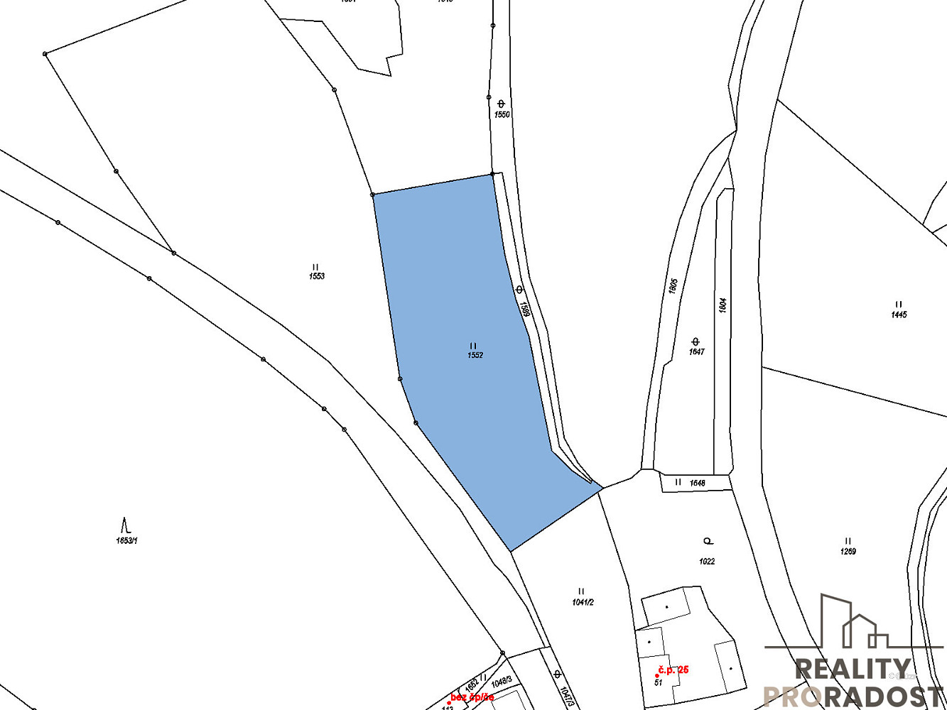 Prodej stavebního pozemku 4 965 m² – fotografie 3