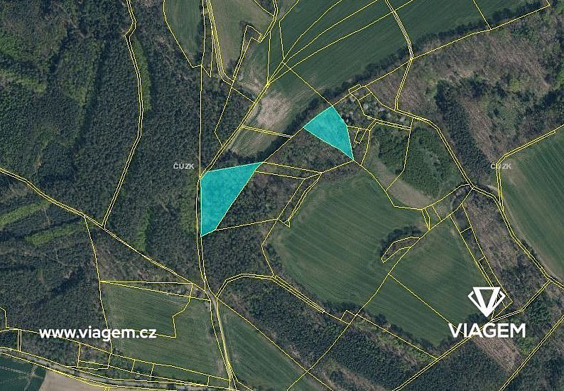 Les 8 386 m², Podíl 50 % o výměře 4 193 m² – pohled 3