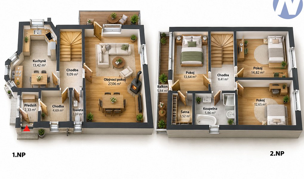 Prodej domu 130 m² s pozemkem 535 m², Plzeň – náhled fotky 37