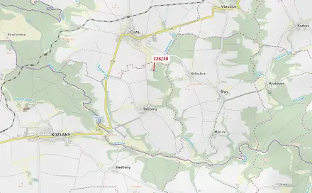 Dražba lesa 1 924 m², Břežany
