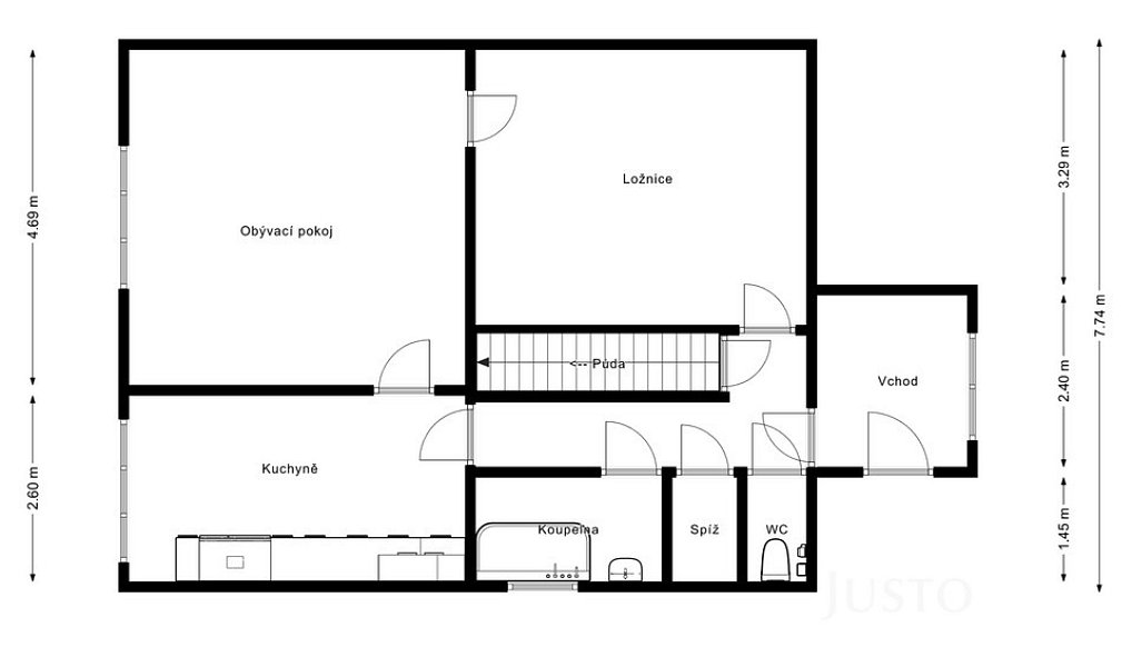 Prodej domu 70 m² s pozemkem 535 m², Blatná – náhled fotky 14