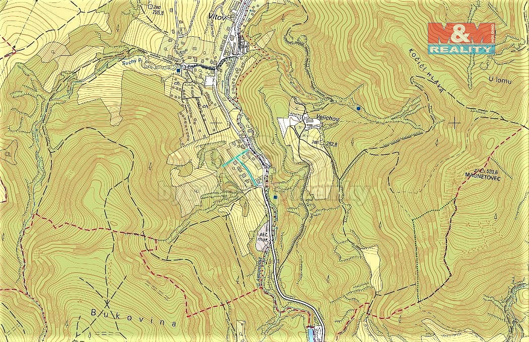 Prodej pole, 1439 m², Velké Březno – další